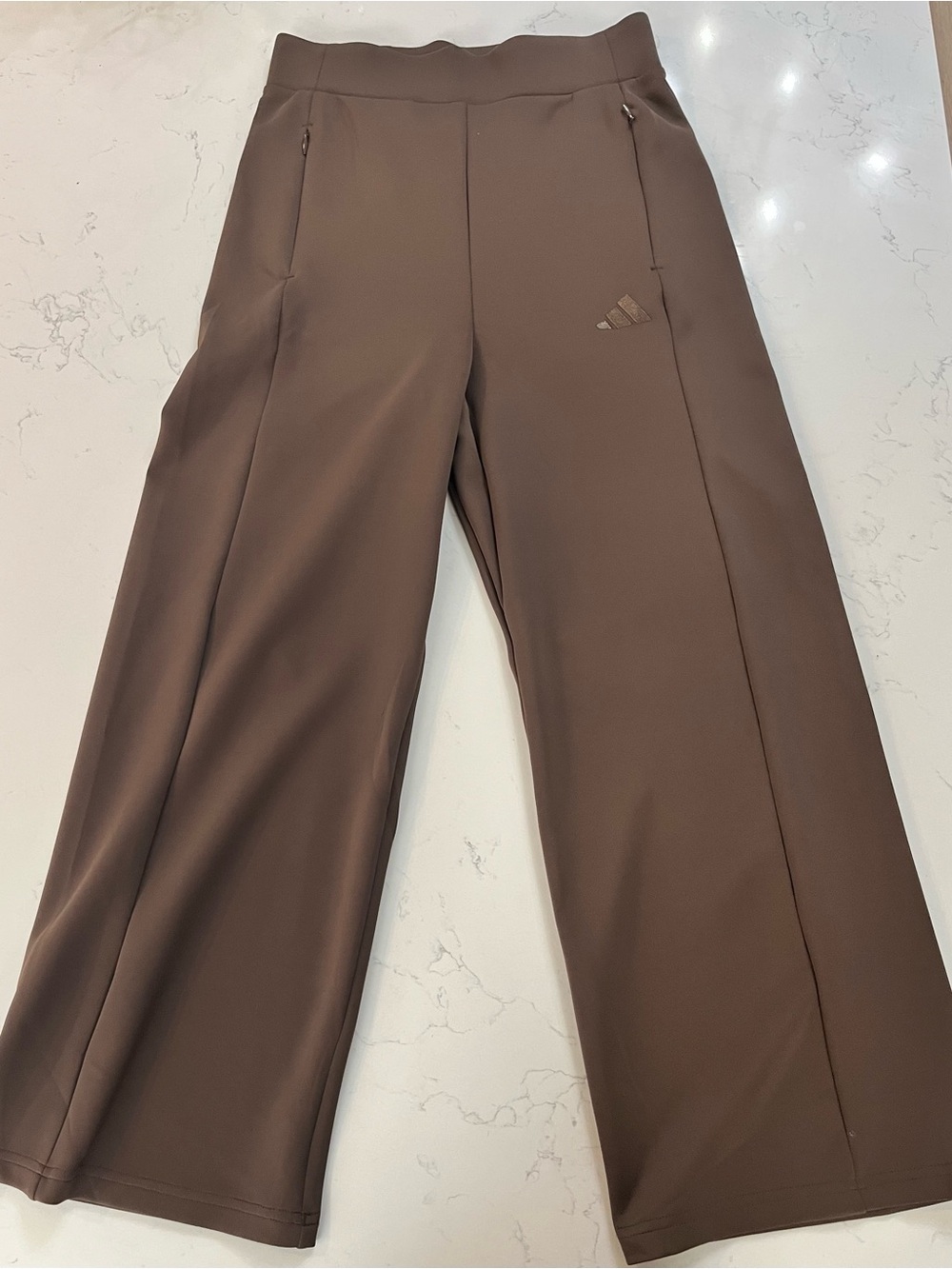 adidas Women’s Wide-Leg Jumpsuit Pants in Brown size small
